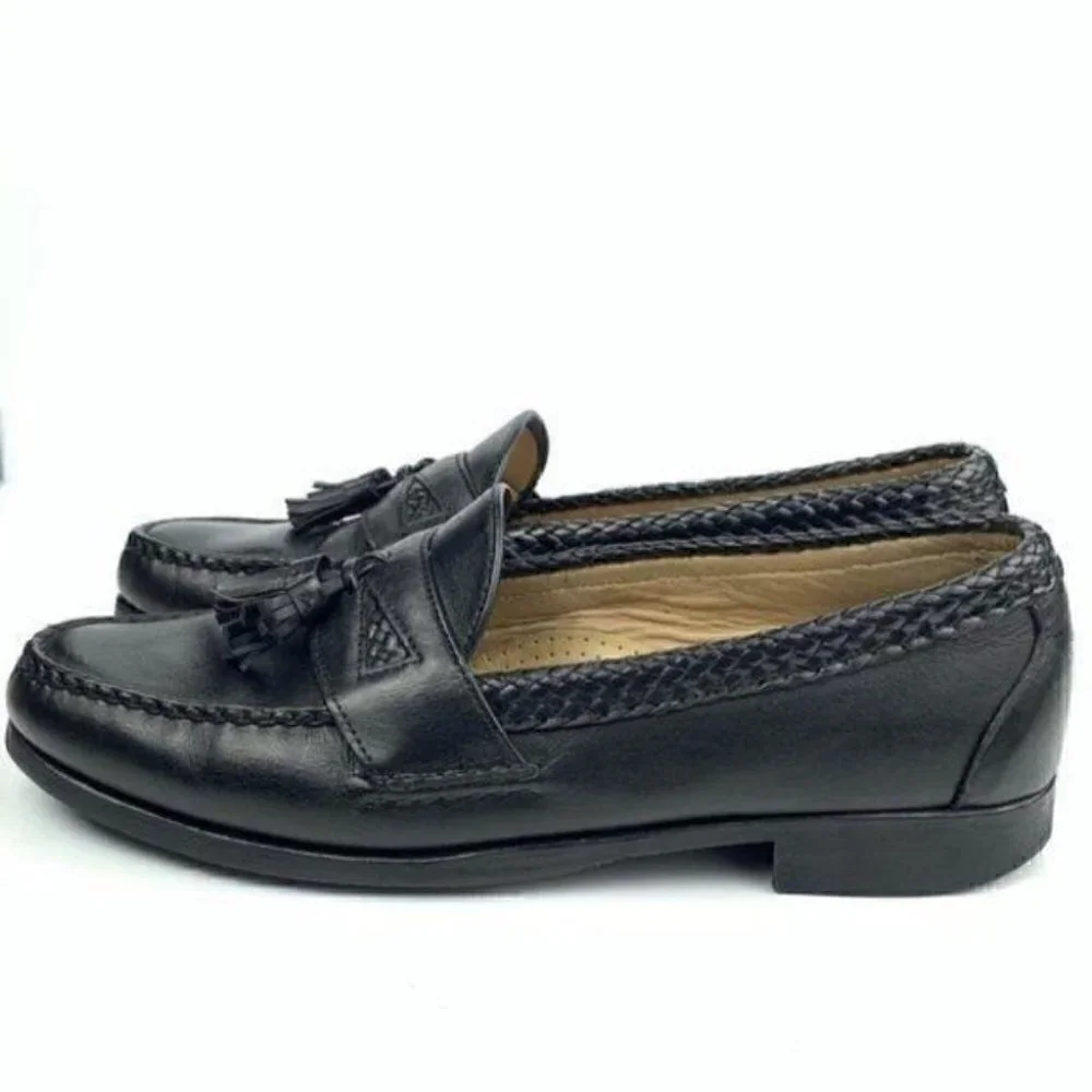 Allen Edmonds Maxfield sz 12 Black leather loafers